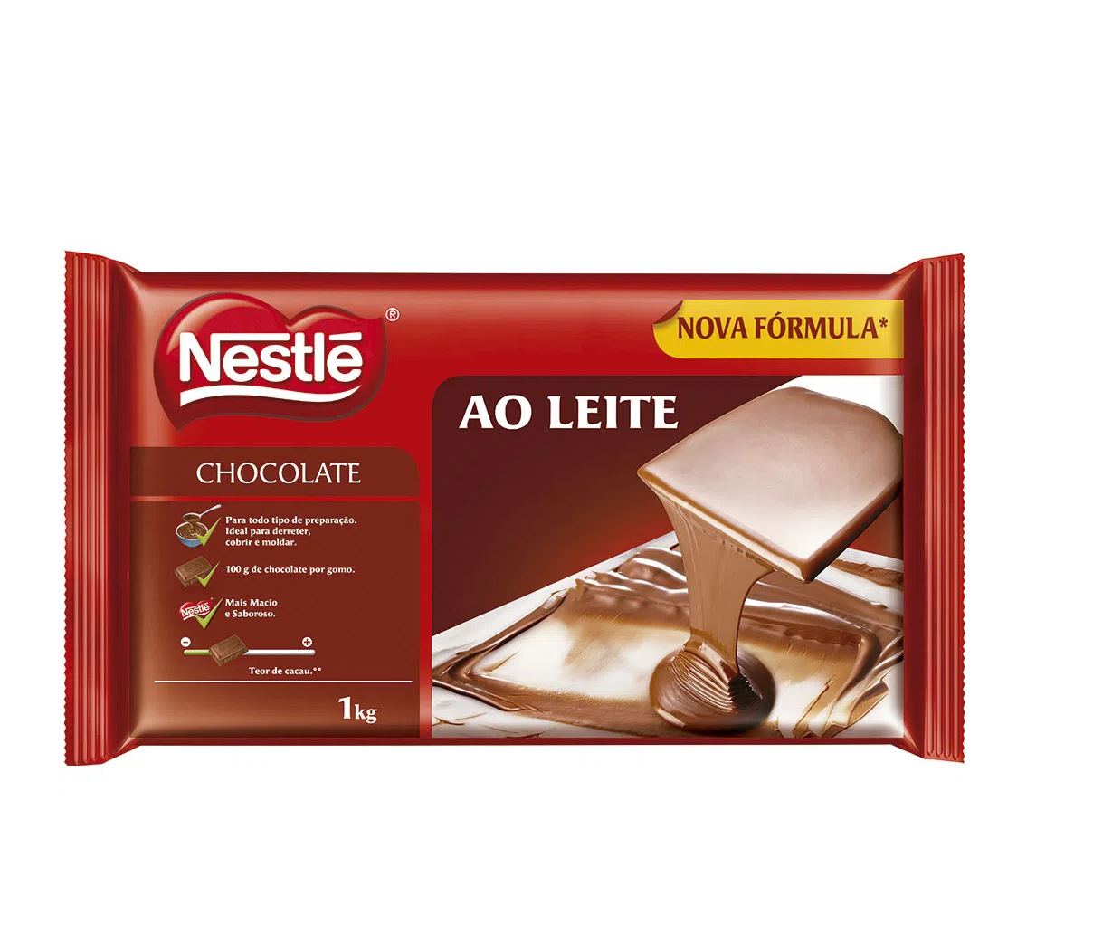 CHOCOLATE BARRA NESTLÉ 1KG AO LEITE