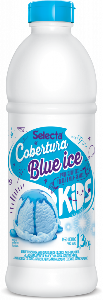 COBERTURA SORVETE SELECTA 1,3KG BLUE ICE KIDS