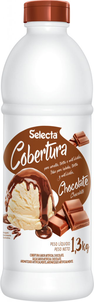 COBERTURA SORVETE SELECTA 1,3KG CHOCOLATE